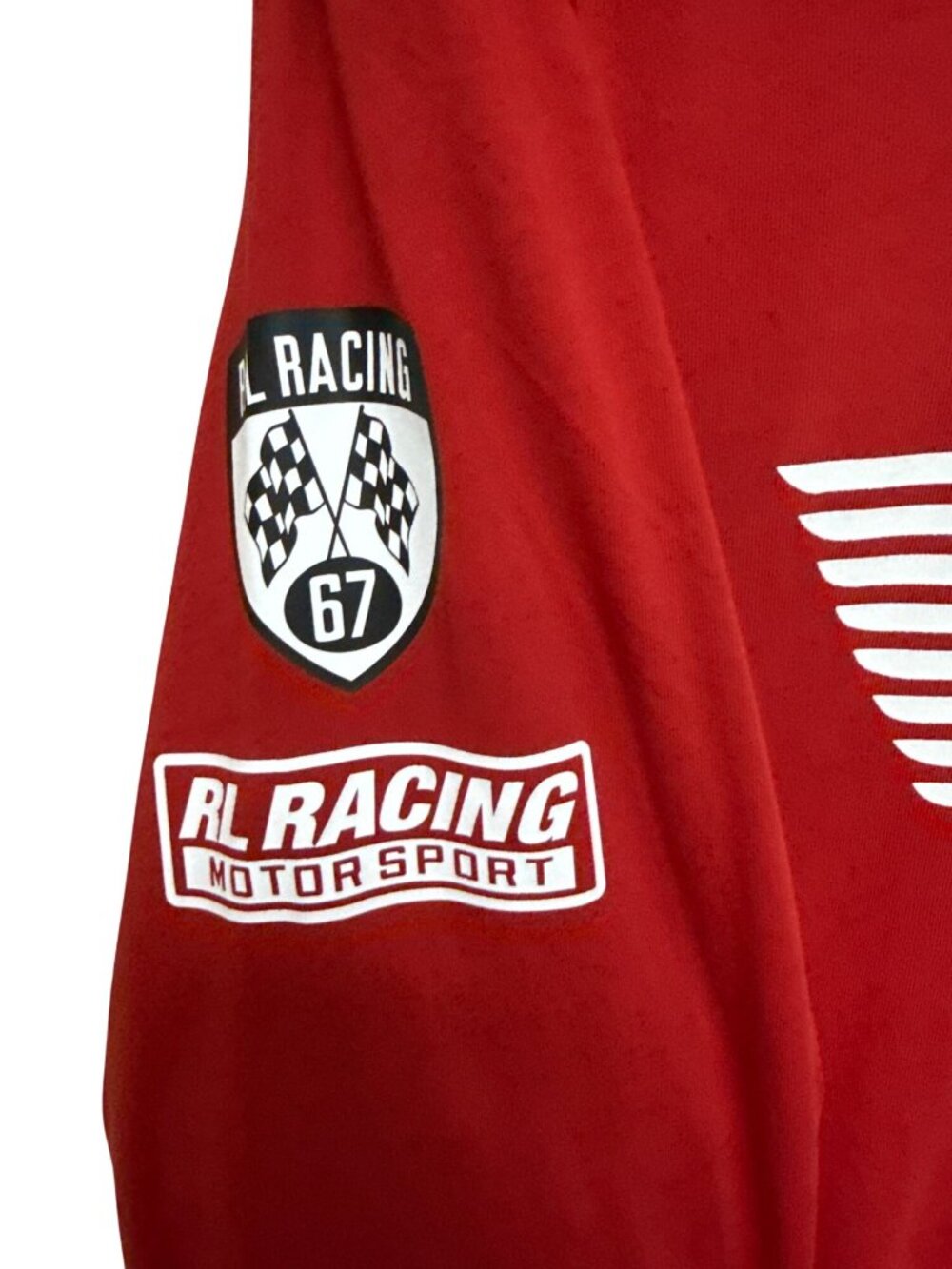 Polo Ralph Lauren Motorsport Long Sleeve T Shirt Men's XL Red Racing Cotton NWT - Picture 7 of 12